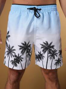 Men Beach Shorts - 藍色 - 查看 2