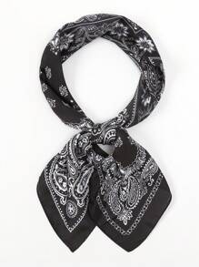 1pc Paisley Printed Bandana Headband Handbag Decoration Silk Square Scarf Suitable For Daily Use Bandana,Hair Band,Head Band Ideal For Dressing Up Your Look