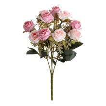 1/3 قطع من الزهور الاصطناعية باقات الورود الحريرية، الفوم الصناعي المزيف للتزيين خلال فصول الربيع والخريف، باقة عروس عيد الحب، ديكورات للمنزل والغرف والحمام والمطبخ في المناسبات والأعياد وأعياد الأمهات وفي الحدائق الخارجية