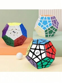 One PC Material 12-Sided Magic Cube Toy, Six Colors, For Competition, Christmas And Birthday Gift - Multicolor - View 1