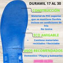 LA ORIGINAL MIL USOS SANDALIA DURAMIL UNISEX COLOR CRISTAL 22 AL 30 CHANCLA USO DIARIO RESISTENTE - Azul - Ver 6