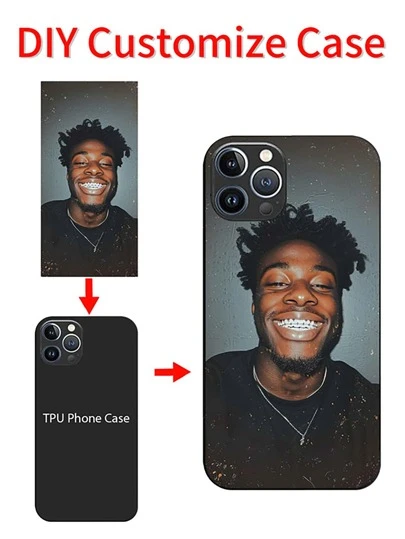 1pc Customized Black Skin Phone Case Compatible With Apple 16 Pro Max/17 Pro Max/17 Air/17/16 Plus, S25 Ultra/S25 Plus/S25, Redmi And Other Models,Season Picks,2025phonecase