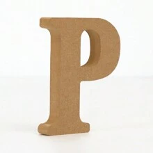 Letras de alfabeto de madera para manualidades, letras 3D para decoración de pared del hogar - Letras decorativas de bricolaje - Ver 13