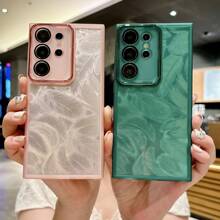 白色新款全包TPU软壳镜头保护手机壳DIY激光羽毛闪光卡纸保护壳兼容苹果、三星、小米、OPPO、红米、vivo等手机壳,国际版,非国内版 - 白色 - 查看 10