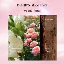 50ML粉色包裝淡香水噴霧，天然香氣，配有禮盒包裝，持久迷人的個人香水，適用於女士和男士