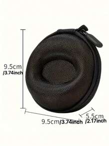 1pc Black Premium Durable Travel Watch Box - Compact Scratch-Resistant, Compatible With Apple Smart Watch - Provides Travel Protection For Fashion-Conscious Travelers (Watch Not Included) - Black - View 3