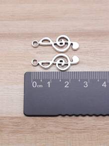 20 piezas de 26x10mm (1,02x0,39 pulgadas) Dijes de nota musical treble para bricolaje, dijes para mujer para hacer joyería
