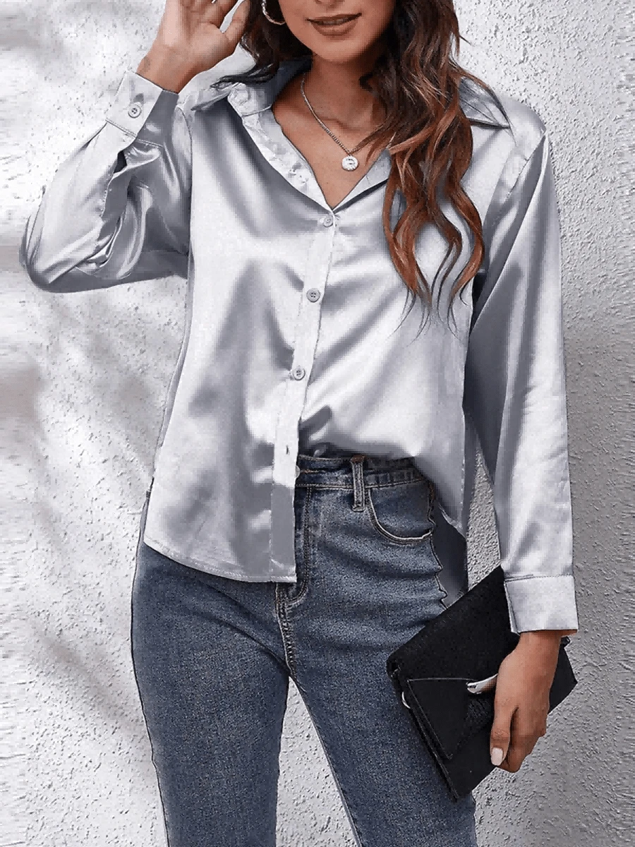 Women Blouses - Grey - View 1
