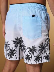 Men Beach Shorts - 藍色 - 查看 3