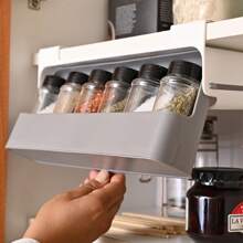 Especieros Moderno Organizador Frascos Base Colgante Cocina - Blanco - Ver 10