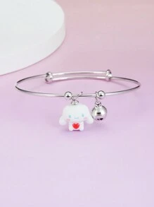 Sanrio Kuromi Cinnamoroll My Melody手鍊，銀色手鍊帶飾品，適合女孩日常佩戴 - 圓手鐲 - 查看 3