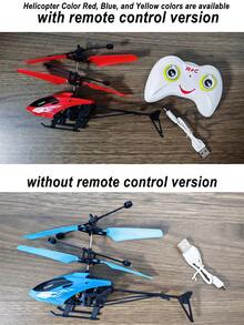 1pc Quà tặng cho trẻ em Máy bay trực thăng điều khiển từ xa Rc Đồ chơi bay bằng nhựa Cảm biến cử chỉ Máy bay Đồ chơi giáo dục tương tác có đèn LED Bộ cho bé trai và bé gái (Có phiên bản điều khiển từ xa và không có phiên bản điều khiển từ xa) - nhiều màu - Xem 12