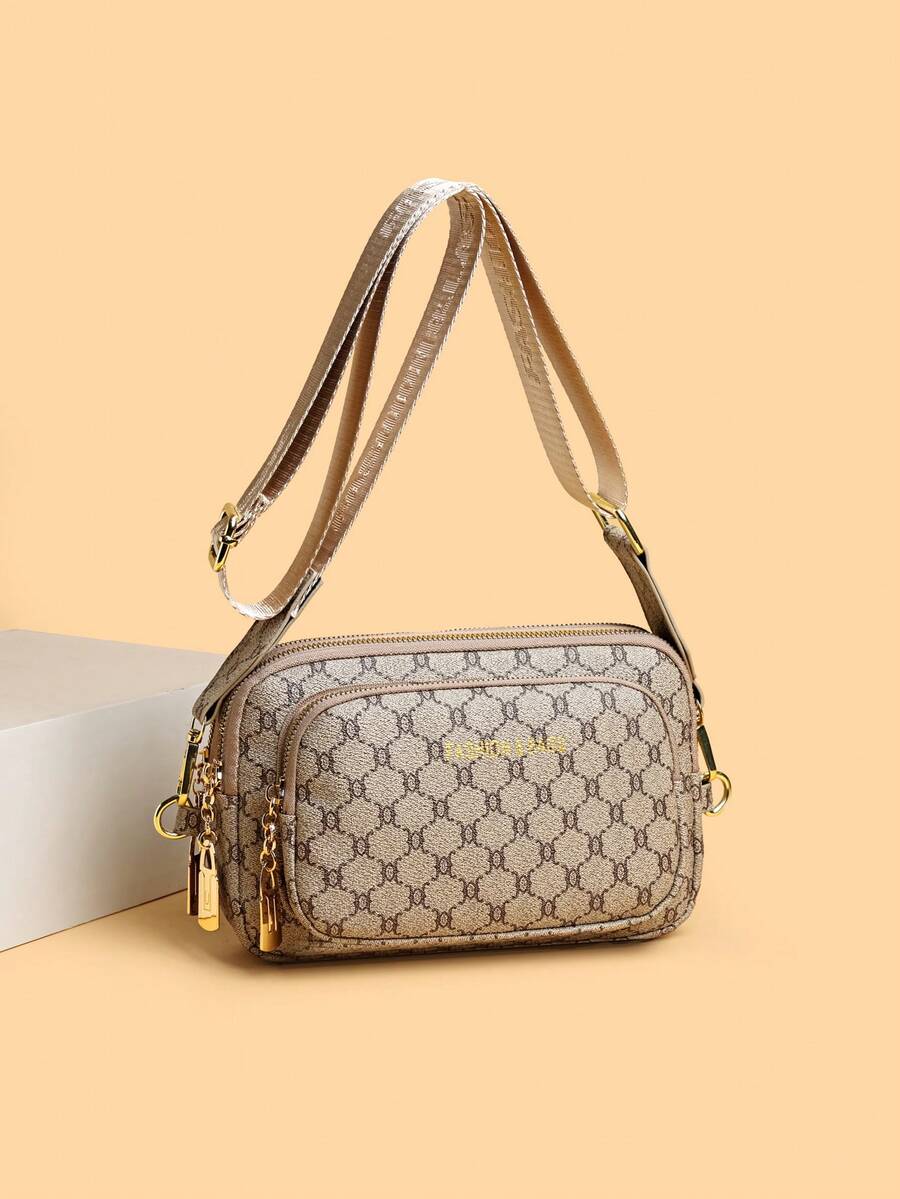 Fashionable Middle-Aged Women Chest Bag/Waist Bag, Versatile - Grey - View 1