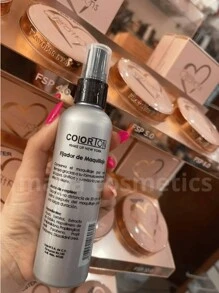 Fijador de maquillaje colorton  Refrescante fixer hidrata y refresca, fija el maquillaje  dandole una mayor duracion Spray Fijador De Maquillaje Efecto Matificante Anti Brillo Hidratante Primer Prebase Líquida HD Larga Duración Reductor De Poros Halloween Belleza & Salud Maquillaje , She , pestañas , Cosmética primer - transparente - Ver 8