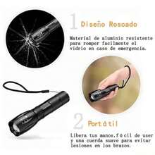 Linterna Led Cree 2000 Lumenes Similar Linterna Lumify X9 - Negro - Ver 11