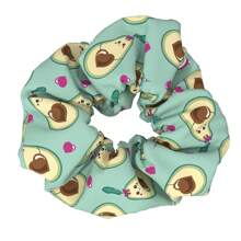 Scrunchie de moño en color aguacate para mujeres, banda elástica para el cabello con diseño de tela impresa,herramientas para el cabello accesorios para el cabello accesorios para el pelo - Multicolor - Ver 16