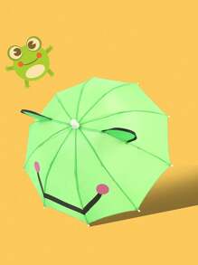 1pc Cartoon Ear Decor Umbrella For School,Office,Household,Travel