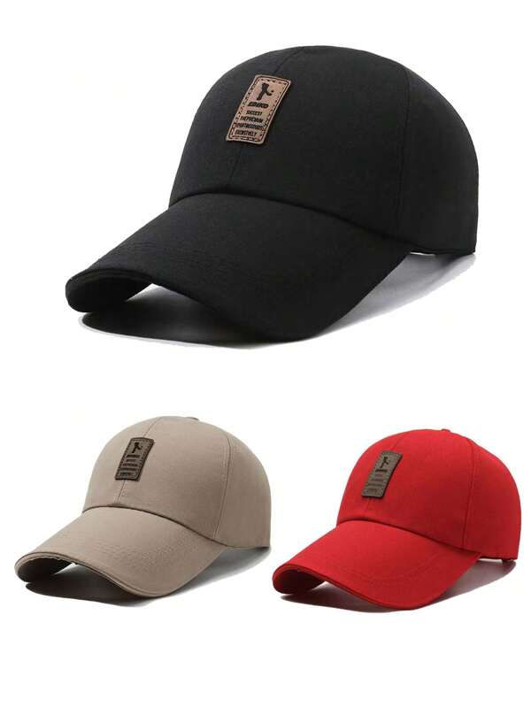 1/3pcs Men's Vintage Style Patch Decor Baseball Cap