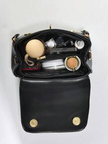 Túi xách vuông vỏ sò nhẹ PLANEE dành cho doanh nhân có quai xách trên cùng, túi đeo chéo thời trang, túi vuông nhỏ màu trơn cao cấp, túi xách nhỏ đa năng cổ điển, lý tưởng cho văn phòng, công việc và công việc, ngày lễ, túi xách nữ công sở thường ngày hoàn hảo cho công việc văn phòng và công việc, quà tặng Ngày của Mẹ tuyệt vời nhất từ trước đến nay, túi xách nữ công sở thường ngày hoàn hảo cho công việc văn phòng và công việc - màu đen - Xem 4