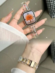 Bộ 2 dây đeo đồng hồ Apple + Vỏ đồng hồ Apple dành cho nữ, Dây đeo cổ tay bằng acrylic nhiều màu, Thiết kế cầu vồng nhiều màu, Nhẹ, Thời trang và dễ thương, Phim bảo vệ màn hình đồng hồ Apple, Vỏ bảo vệ bằng màng cường lực siêu mỏng chống sốc hai trong một, Tương thích với dây đeo đồng hồ Apple 44mm 45mm Ultra 2 49mm 42mm 40mm 38mm 41mm Dây đeo thay thế thời trang Áp dụng cho dòng Ultra 9 8 SE 7 6 5 4 3 2 1 Dây đeo thông minh cho đồng hồ Apple Dây đeo vòng đeo tay cho đồng hồ Apple Phụ kiện đồng hồ Apple. Dây đeo đồng hồ Apple + Vỏ đồng hồ Apple - bảy màu - Xem 7