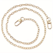 40cm/60cm/80cm/100cm/120cm金屬替換袋鏈，適用於女士手提包鏈，手提包鏈帶DIY裝飾配件，1入組