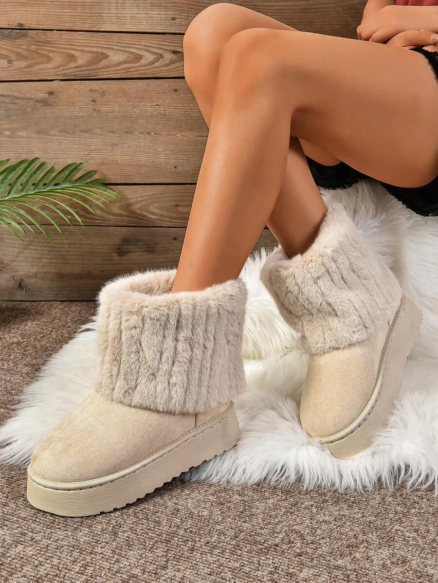 بوت ثلج نسائي جديد موضة خريف / شتاء 2024 قادر على إتباع الموضة و التريح و تعدد الإستعمالات و الدفء