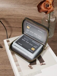 SOUTHLAND&KANGAROO Versatile Coin Wallet Letter Graphic Card Holder Multi-Card Card Organizer For Storage Credit Cards School Supplies For School Dorm Room High Quality Leather For Women Wallet Purse Wallet Small Wallet