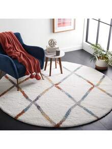 Safavieh Berber Shag 573 Indoor Power Loomed Easy Care Area Rug - Ivory - View 5