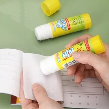 (9g/15g) Barra de pegamento sólida con diseño de dibujos animados lindos, suministro de oficina para manualidades, adhesivo sólido blanco para estudiantes