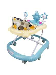 Andadera para Bebe Plegable,Musical, Andador 8 Llantas de Gel Abeja - Azul - Ver 6