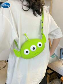 Disney 1PC Disney Officially Licensed Cartoon Cute Alien Losto Shoulder Crossbody Phone Bag Silicone Purse Compact Waterproof Wear-Resistant Storage Bag Foldable Soft Wallets Daily Combinations Can Be Used For Different Occasions A Souvenir Birthday Gift For Friends Family