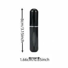 5 件 5 毫升迷你口袋旅行香水可补充喷雾瓶套装，香水瓶 - 金色+銀色+黑色+粉紅色+紫色 - 查看 6