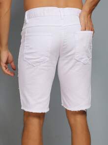 Men Shorts - 白色 - 查看 3