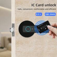 Smart Door Lock With Card Swiping Function And Supports Multiple Unlocking Methods, Suitable For Home, Hotel Apartment, Office, Etc.