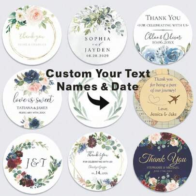 96 X Pieces Stickers, Birthday, Christmas, Hen, Wedding, Christening, Baptism, Anniversaries, Custom Labels, Seals, Favours, Gifts, Thank You Fashionable, Colorful, Cute, Adorable, Contracted, Kawaii, Stylish, Casual Custom, Personalized, Unique, Customized Ideal Gifts For Him Her, Boyfriend, Girlfriend, Family, ,Colorful,Cute,Adorable,Funny,Kawaii,Y2K,Stylish,Unisex,Casual,Custom,Personalized,Unique,Customized,Ideal Gifts For Him,Ideal Gifts For Her,Her,Boyfriend,Girlfriend,Family,Friends