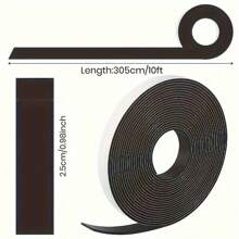 1 rollo de 3 metros de cinta magnética autoadhesiva flexible con un adhesivo fuerte, lámina magnética suave, cinta magnética perfecta para proyectos y organización