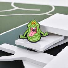 Creative Cartoon Metal Badge For Western Film & TV Fans, Funny Green Monster Shaped Pin For Clothes, Bags, Etc. Personalized Accessory For Backpacks, Clothing, Etc. Great Gift For Friends Or Besties