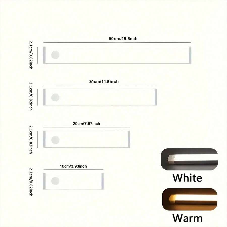 1pc USB Rechargeable Human Body Motion Sensor LED Night Light