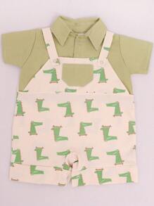 Baby Boys Jumpsuits - 綠色 - 查看 3