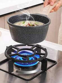 Gas Stove Stand Kitchen Stove Anti-Slip Pan Rack Gas Burner Support Shelf Storage For Small Pots & Milk Pots Universal Stove Rack - Black - View 4