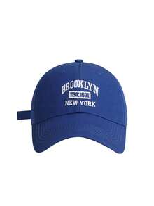 1pc Women's Fashionable Solid Color Versatile Brooklyn 1631 Embroidered Letter Baseball Cap, Suitable For Daily Wear - Multicolor - View 7