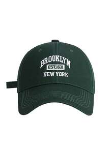 1pc Women's Fashionable Solid Color Versatile Brooklyn 1631 Embroidered Letter Baseball Cap, Suitable For Daily Wear - Multicolor - View 5