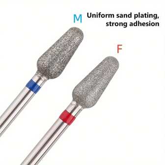 高耐久度鎢鋼指甲鑽頭，用於指甲設計、修指甲、修腳趾、凝膠指甲研磨，快速去除指甲膠