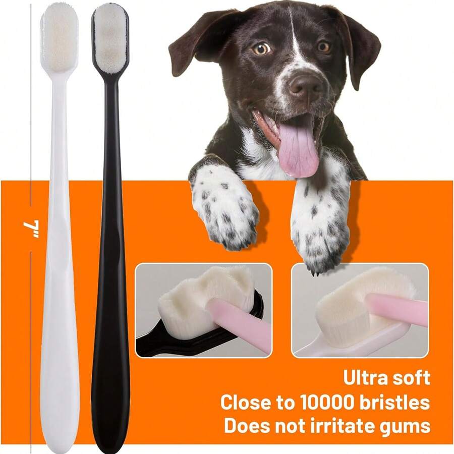 4pcs Pet Toothbrush Cat Toothbrush Dog Toothbrush Finger Toothbrush