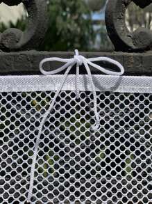 1件装楼梯安全网，阳台防护网，婴幼儿防坠落网，适用于日常安全防护