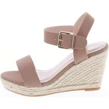 Women's Wedge Ankle Strap Espadrille Sandals - Tan Nubuck - View 3
