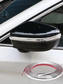 3m/5m Molduras cromadas decorativas para ventanas de automóvil - Plateado - Ver 2