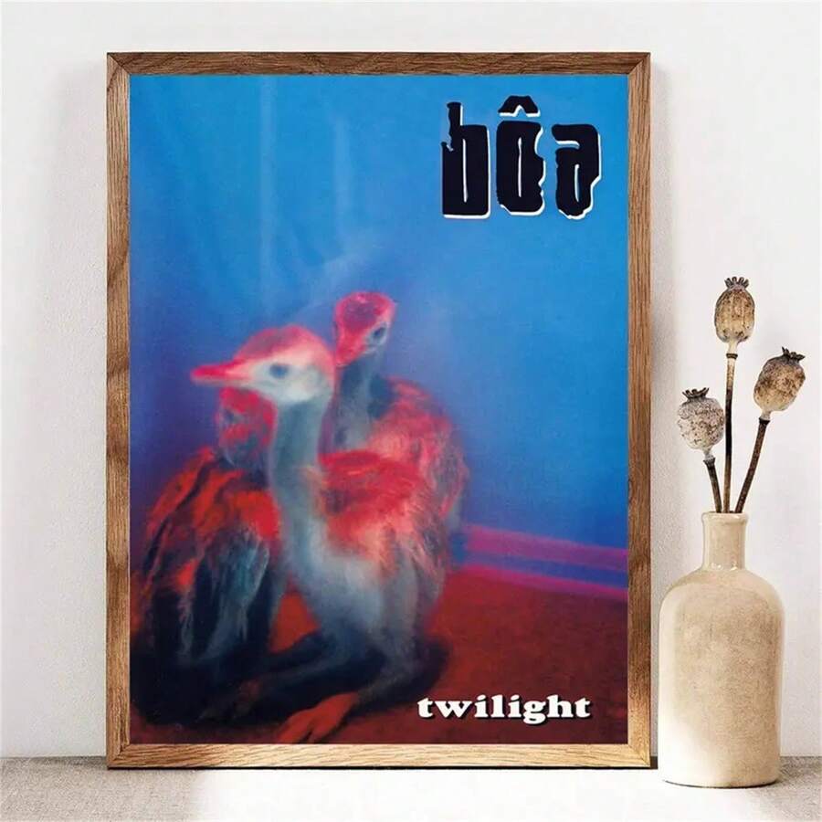 1 幅无框帆布海报现代艺术音乐专辑封面图片卧室客厅走廊墙壁装饰墙艺术挂画的理想礼物 - 彩色 - 查看 1