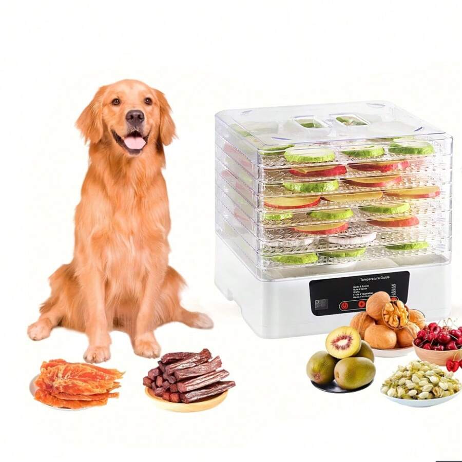Square Shaped High-End Home Food Dehydrator Machine For Drying Fruits, Vegetables, Pet Snacks, Air Dryer - UK Plug(220-240V) - View 1