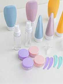 20 Pcs Travel Bottles Set For Toiletries And Makeup Bags TSA Approved, Leak Proof Travel Size Containers Kit Portable Refillable Travel Accessories For Shampoo,Conditioner,Shower Gel ,Lotion Liquids (Multi-Color) - Multicolor - View 8